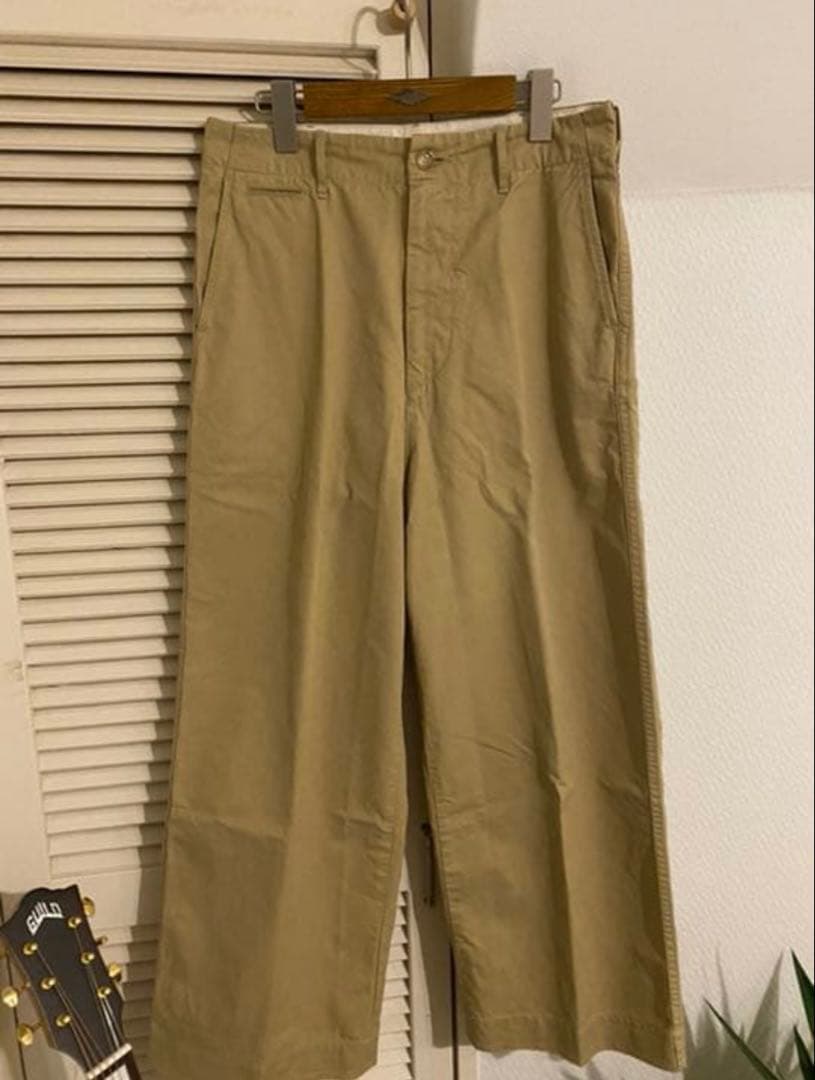 パンツ AURALEE Washed Finx Light Chino Wide