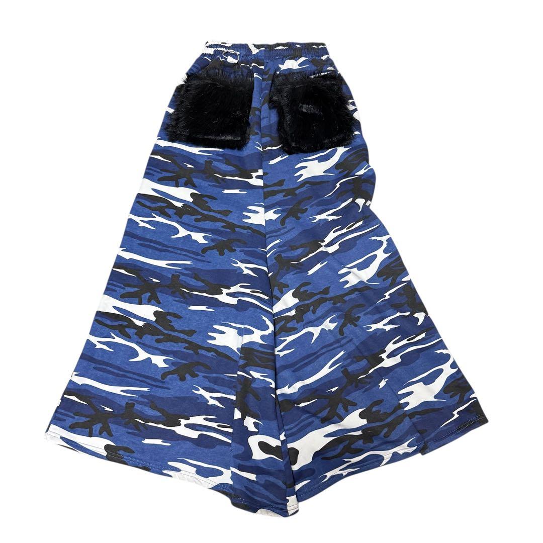 パンツ trvo BLUE CAMO FUR POCKET SWEAT PANTS