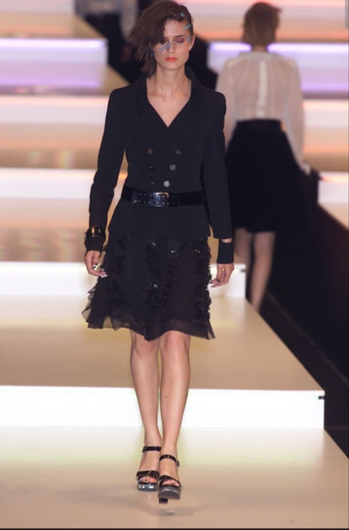 貴重✨CHANEL ココマーク ダブル リトル ブラック ジャケット ランウェイ