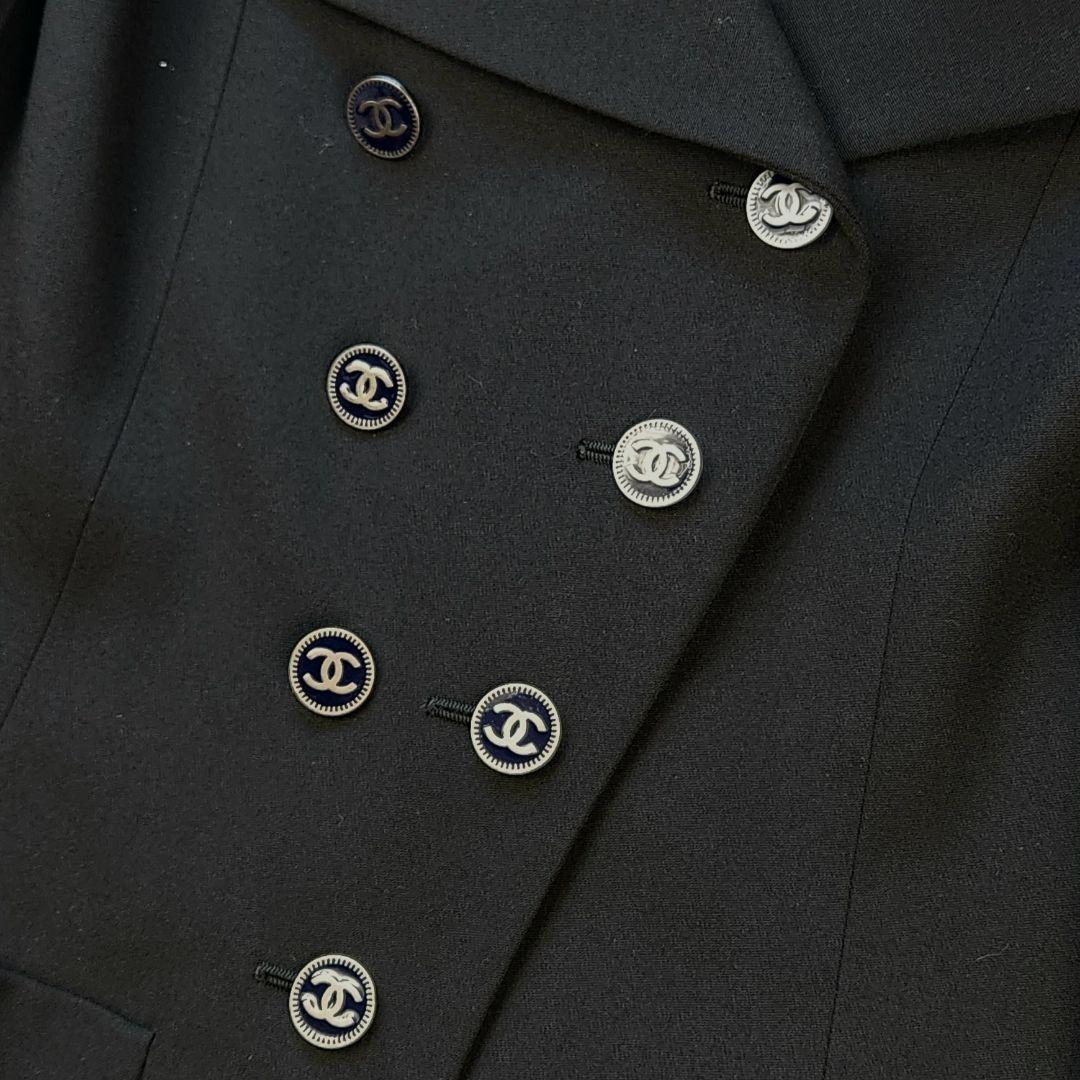 貴重✨CHANEL ココマーク ダブル リトル ブラック ジャケット ランウェイ