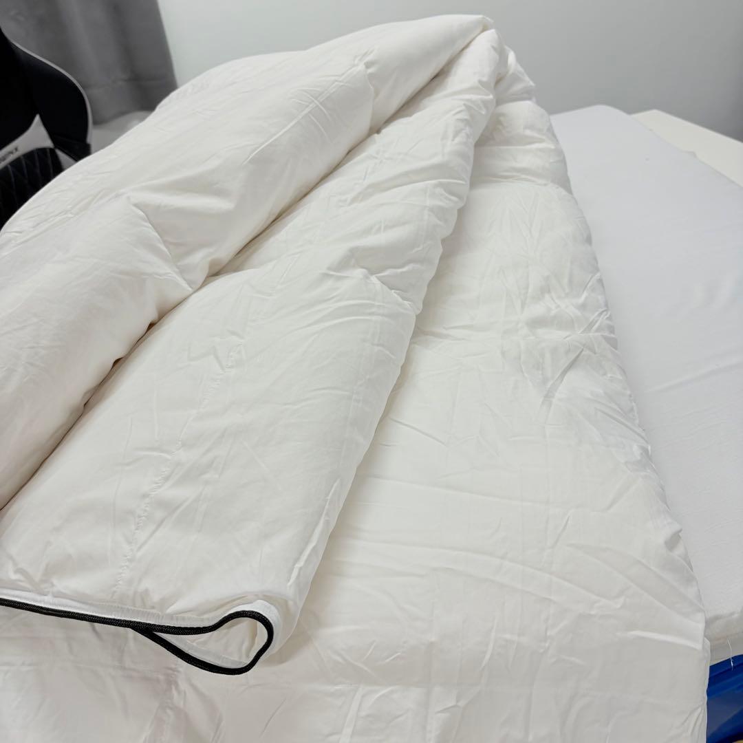 42開封済み　羽毛布団　ダブル　掛け布団　100％羽毛　詰め物1.4kg