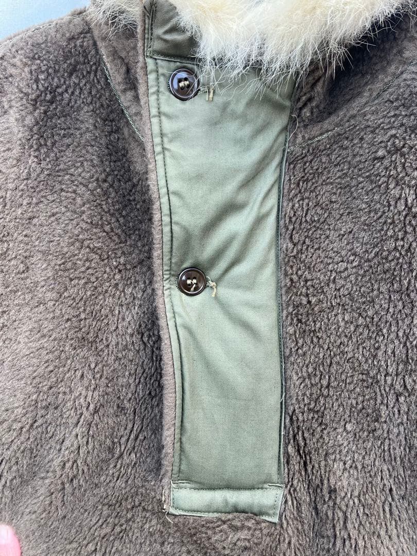 土日限定セール美品US.ARMYm-43 ALPACA ボアライナープルオーバー