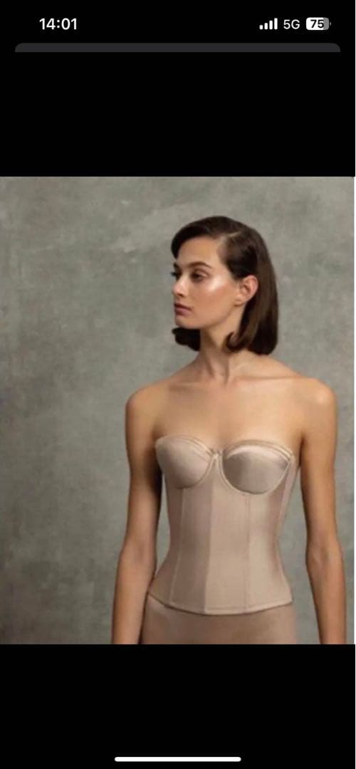 ベージュ コルセットスタイル インナー