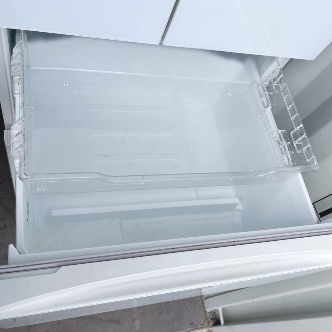 取付無料！東芝ベジータ真ん中野菜室 クリスタルホワイト6ドア冷蔵庫！洗濯機