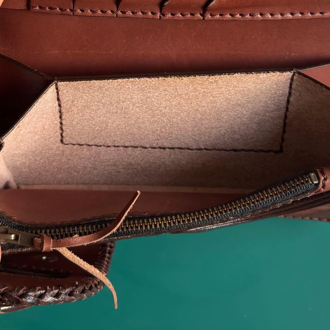 mamakin レザー製ウォレットチェーン付き財布