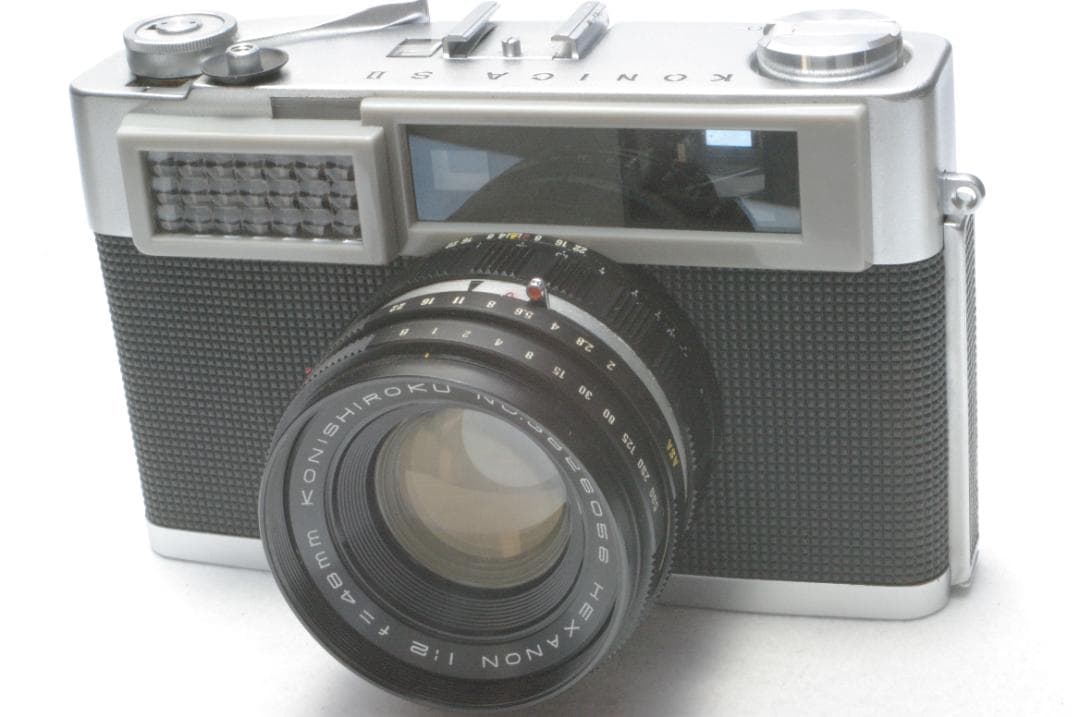 Konica SⅡ レンジファインダー Hexanon 元箱 動作確認済 美品