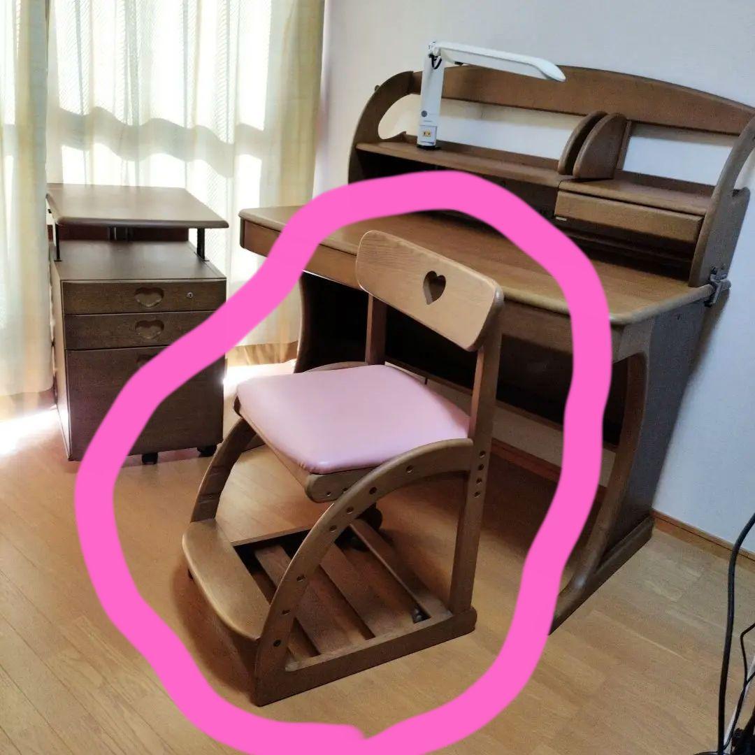 【chibikoro】カリモク学習机５点セット：デスクチェア