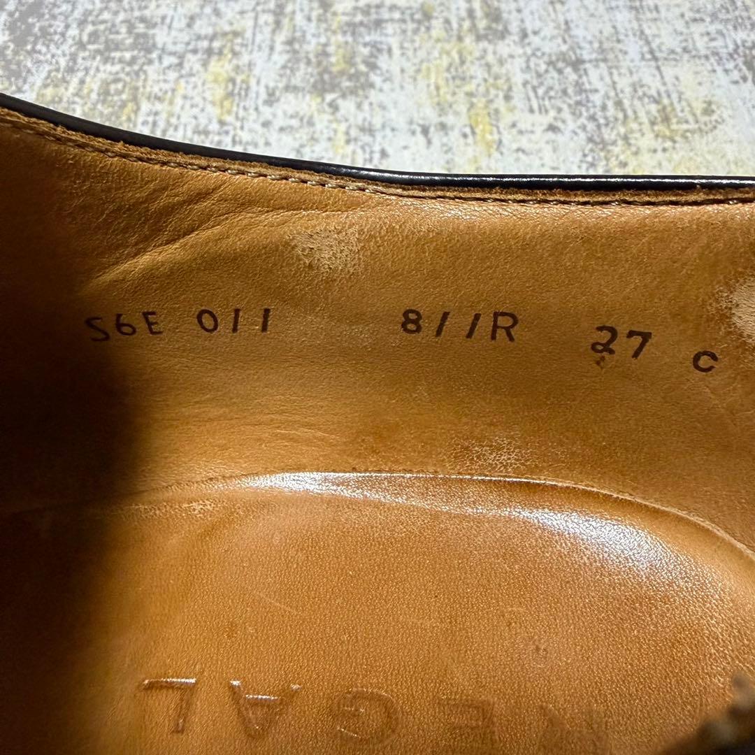 ★定番★リーガル REGAL ストレートチップ【27】811R ガラスレザー