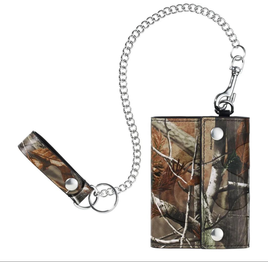 小物 Supreme Leather Chain Wallet Realtree