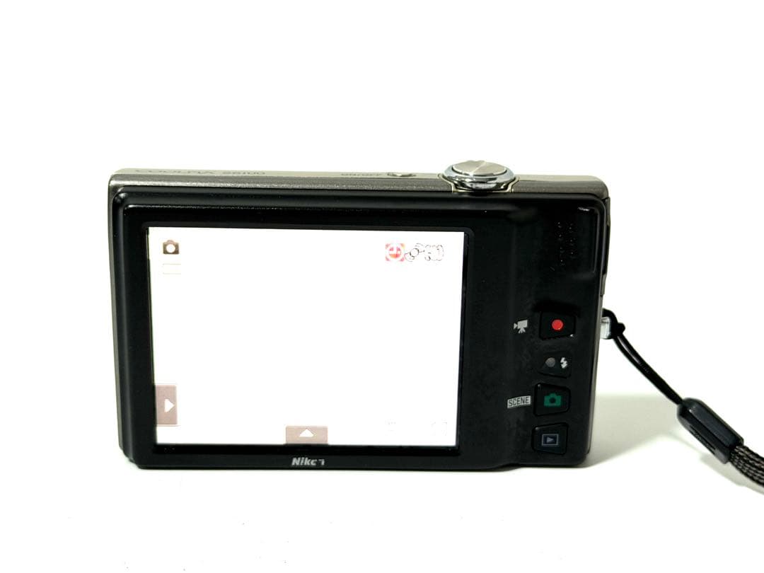 ニコン Nikon COOLPIX S6100 デジカメ ストラップ付き