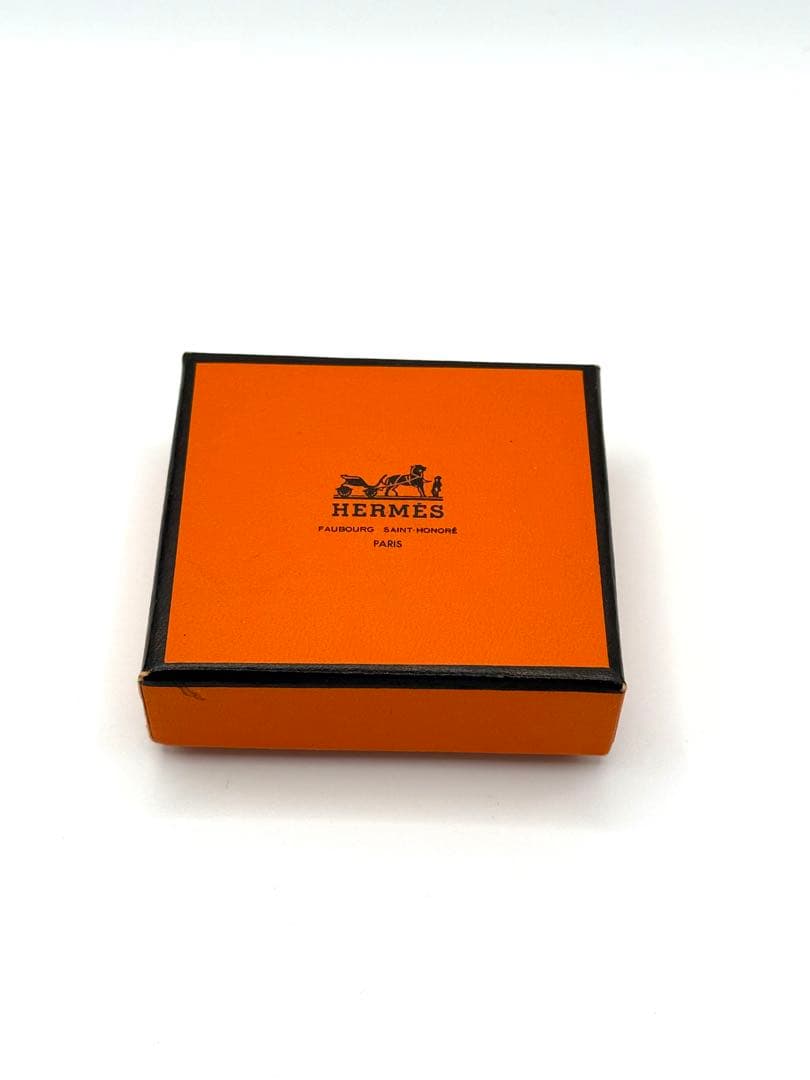 HERMES アピブレスレット アピ3 バングル 黒 シルバー金具 □D刻印