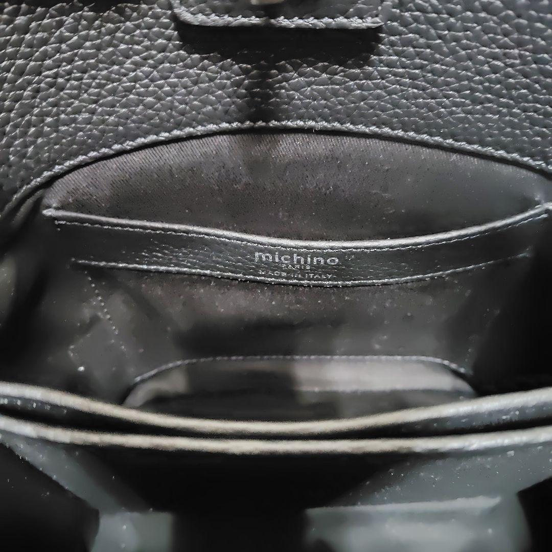 【本日限定価格】【極美品】michino バゲットバック オデオンミニ ブラック