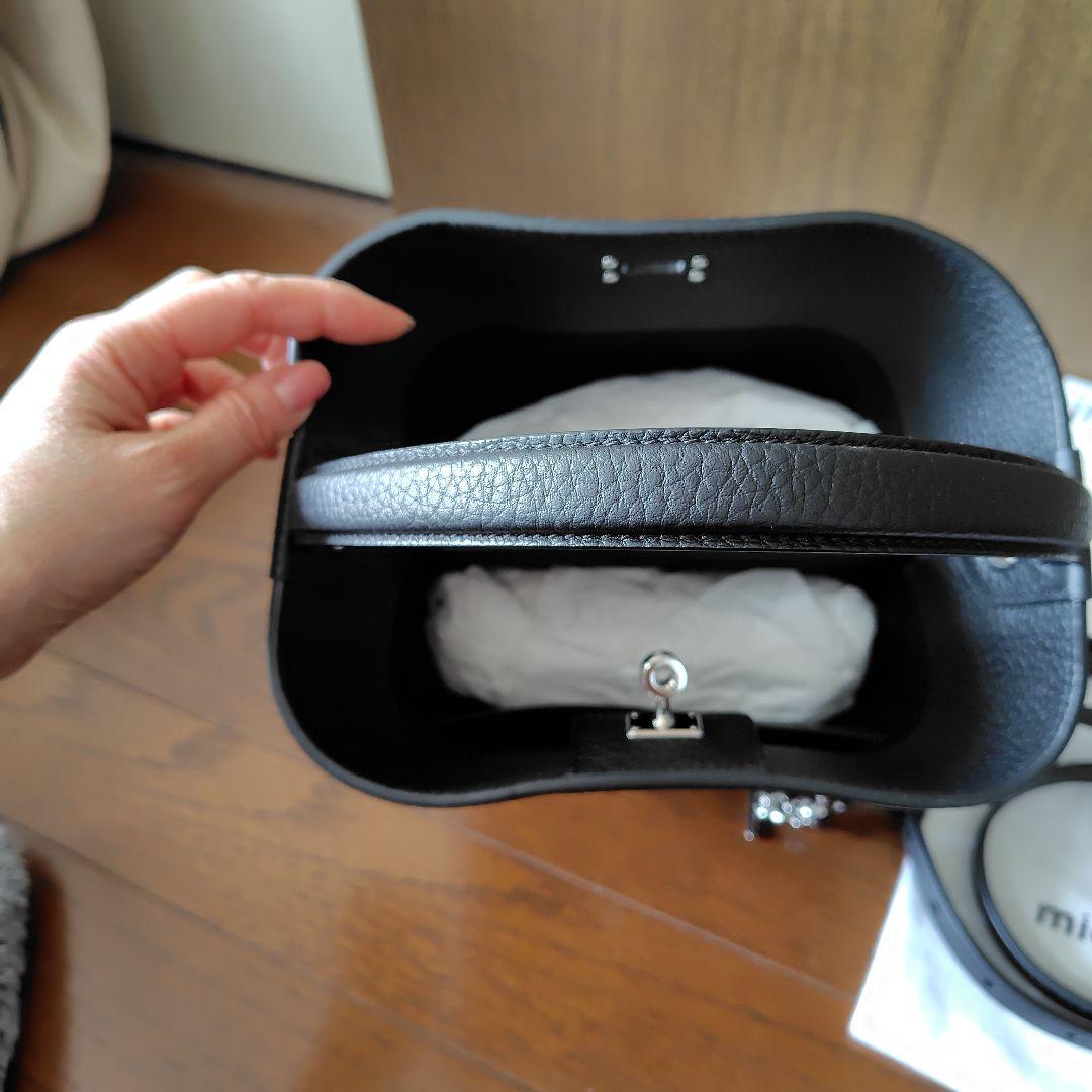 【本日限定価格】【極美品】michino バゲットバック オデオンミニ ブラック