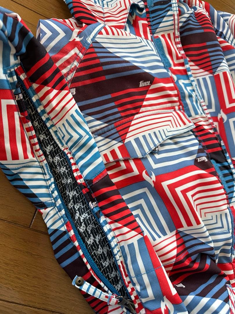 686 FUELメンズ（L）スキーウェア　スノーウェア　上下セット　オレンジ