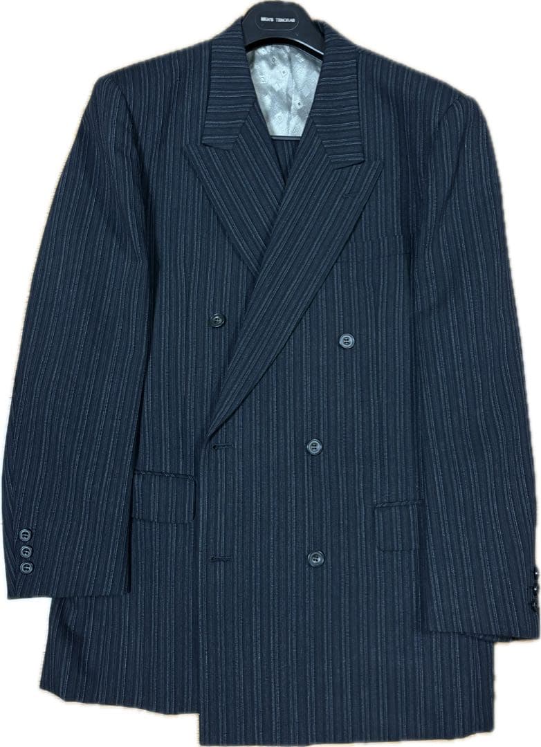MEN'S TENORAS ストライプ ダブルブレストスーツ XL
