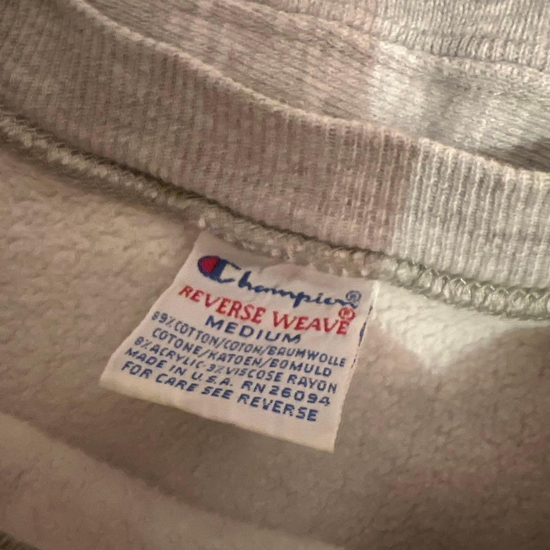 champion reverse weave 3段　90's 刺繍タグ