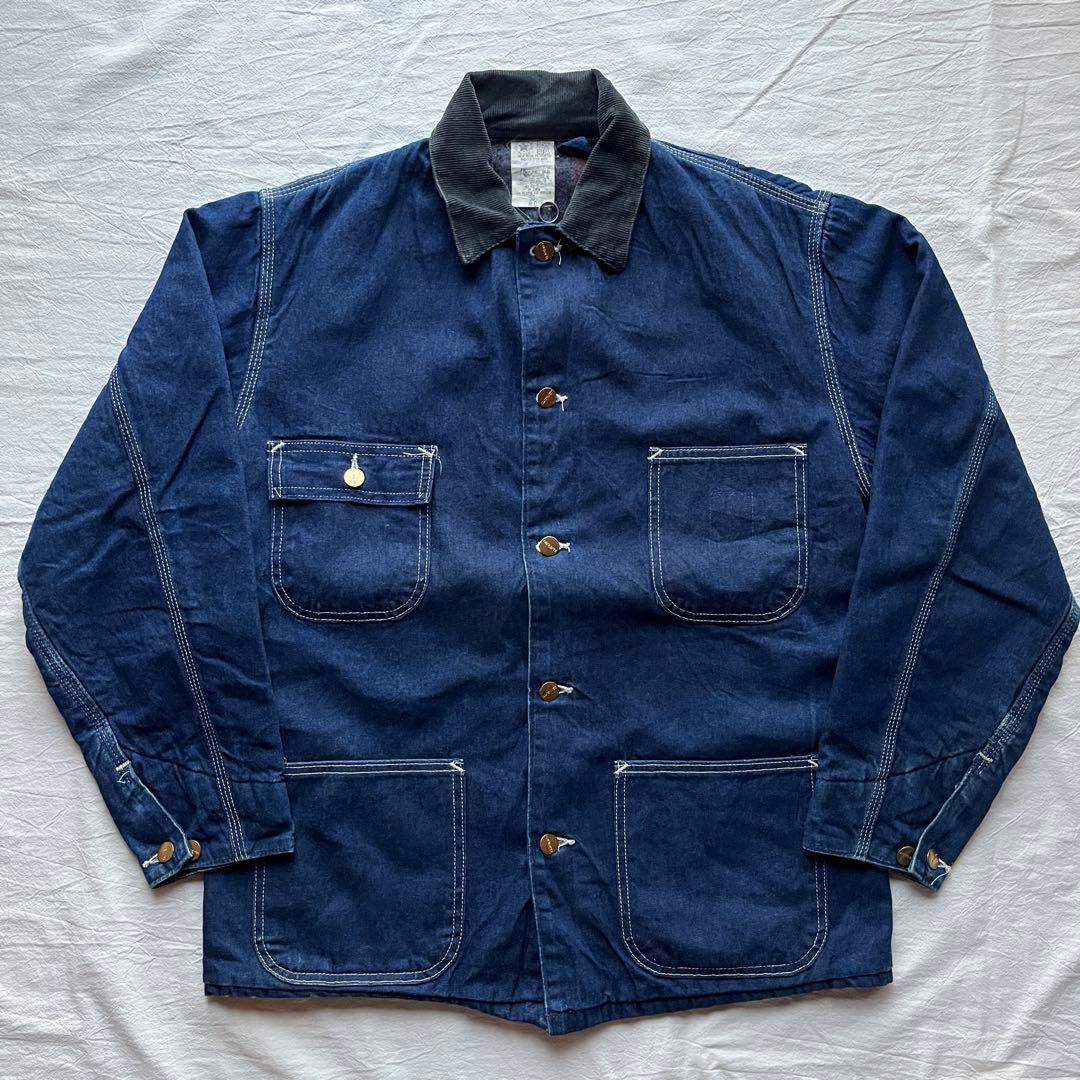 【濃紺】80s Carhartt Denim Chore Coat 38