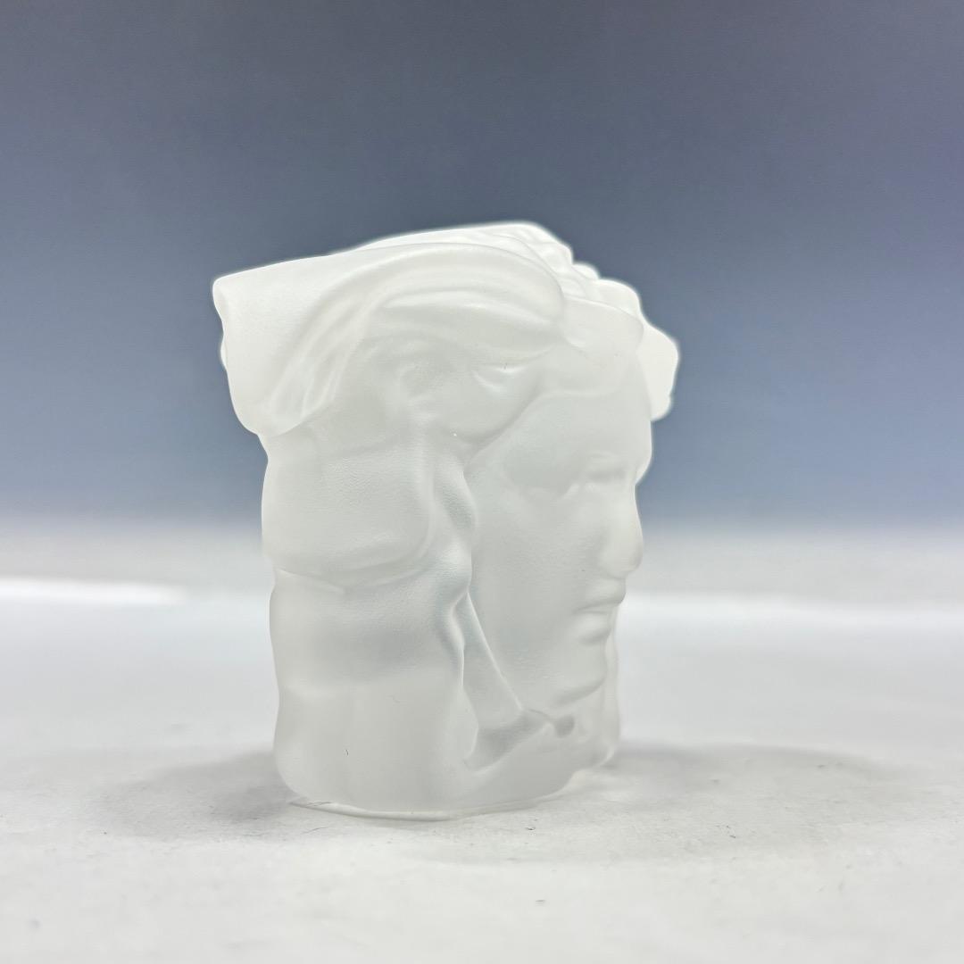 美品【ヴェルサーチ×ローゼンタール本物】オブジェ/クリスタル/3Dメデューサ