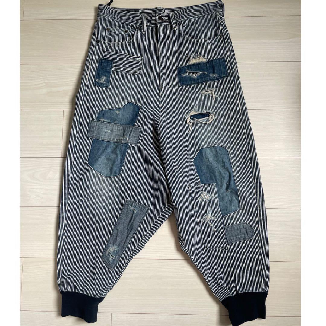 glamb Unplugged denimヒッコリー ニッシー 西島着　サルエル