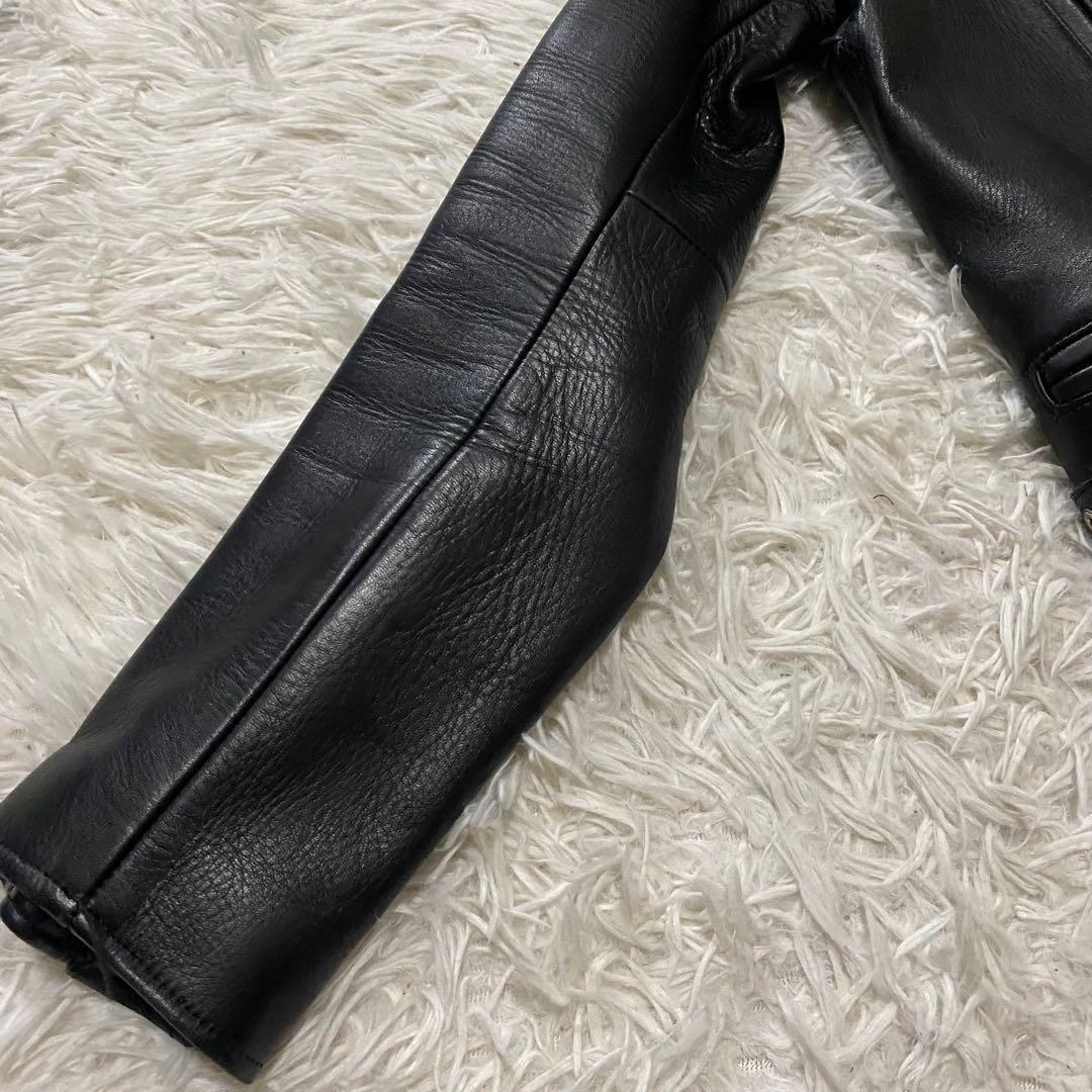 ビューティフルピープル　ホースレザー　シングルライダースジャケット　Mサイズ　黒