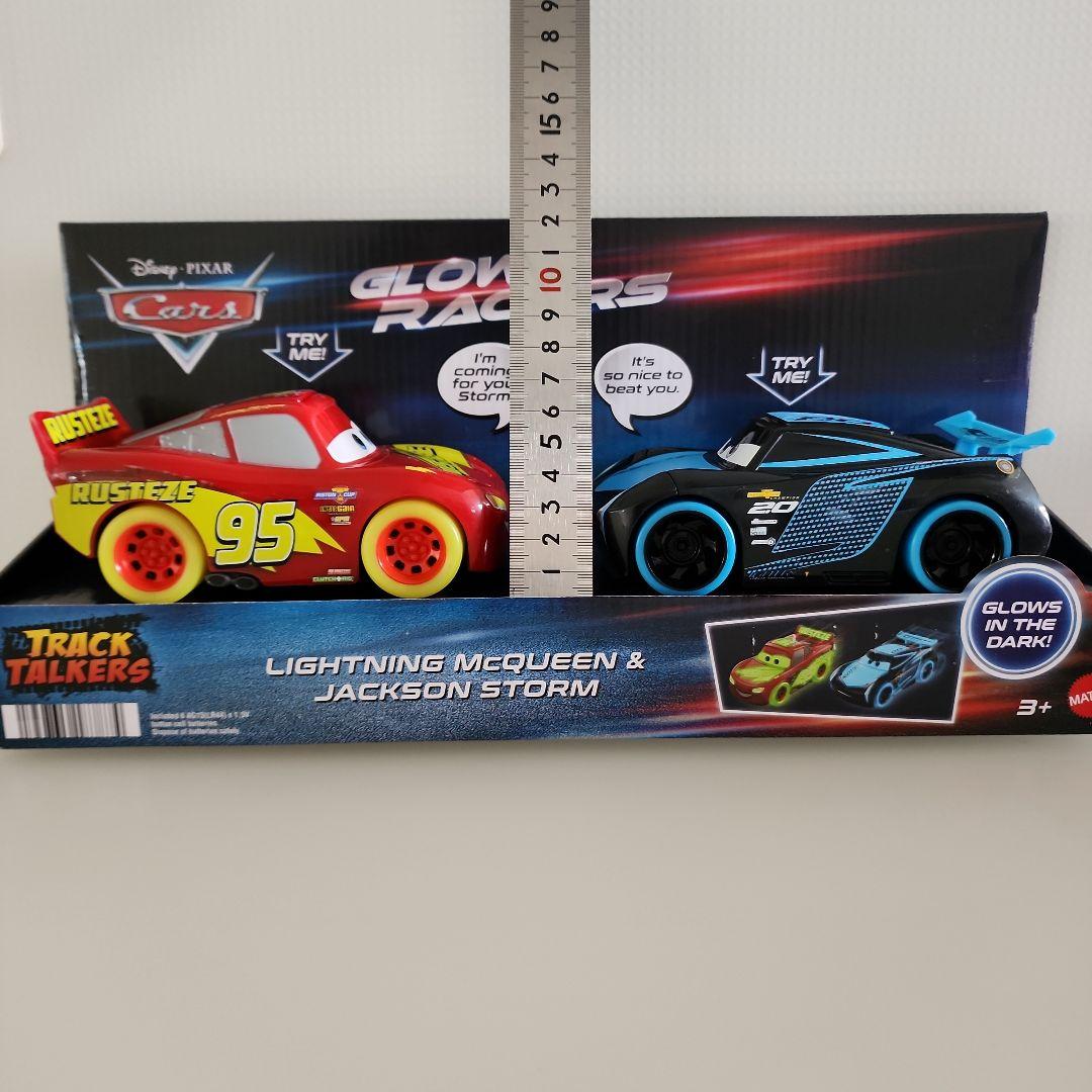 ディズニー カーズ マックイーン ジャクソン 英語おしゃべり 光る ミニカー２台
