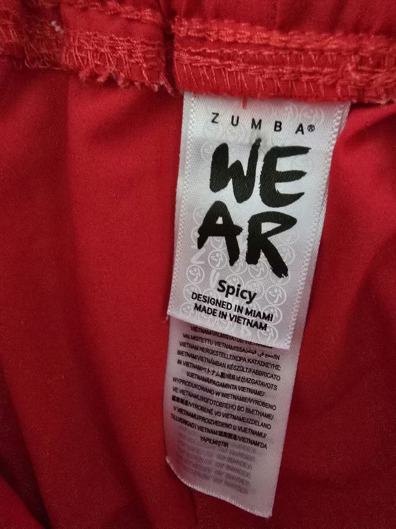 ZUMBA レッド カーゴパンツS
