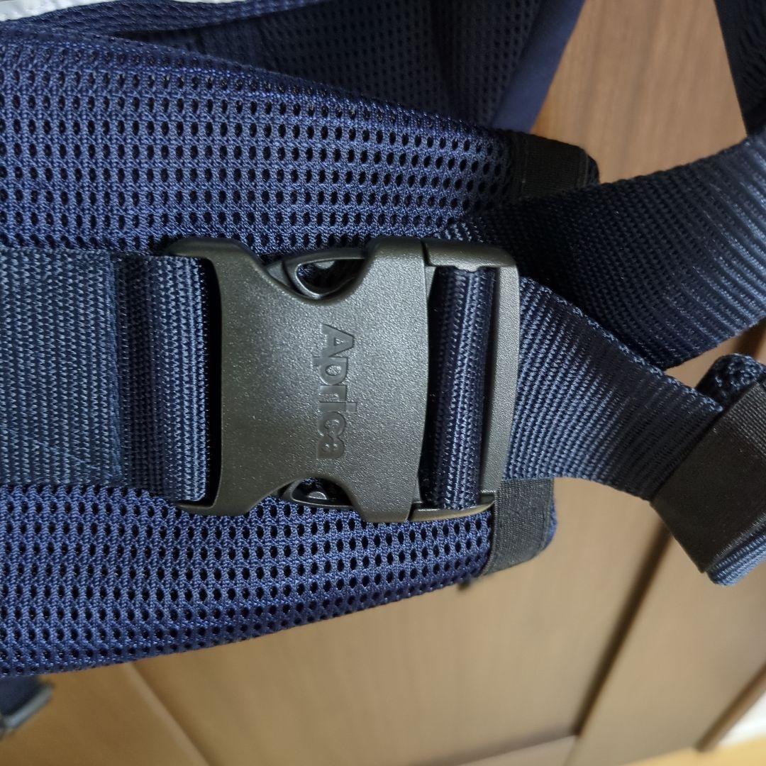 nn.　アプリカ ラクリス 抱っこ紐 ネイビー メッシュ