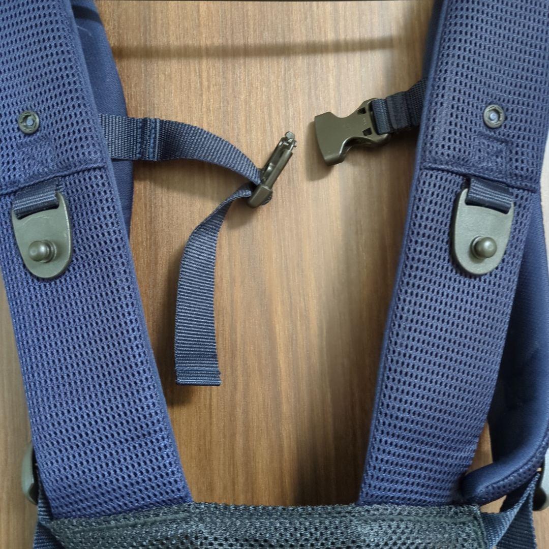 nn.　アプリカ ラクリス 抱っこ紐 ネイビー メッシュ