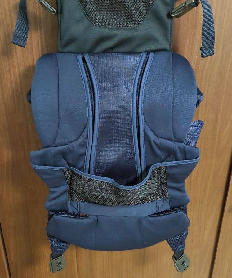 nn.　アプリカ ラクリス 抱っこ紐 ネイビー メッシュ