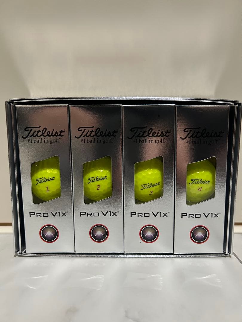 タイトリストプロV1Xゴルフボール(イエロー)25年ローナンバー3ダース36個