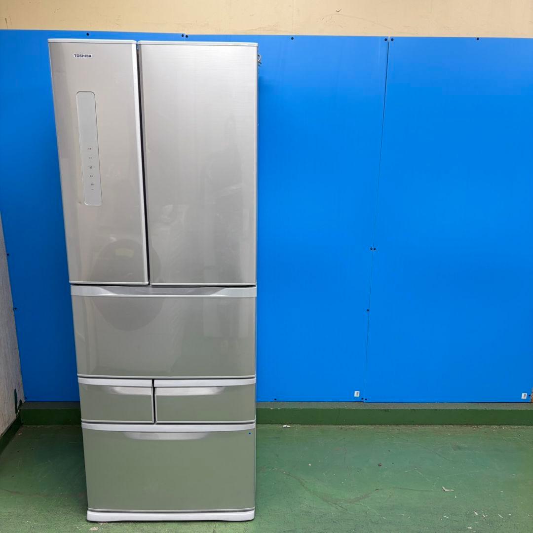 634 冷蔵庫　大型　6ドア　観音開き　501L　フレンチドア　半年保証　極美品