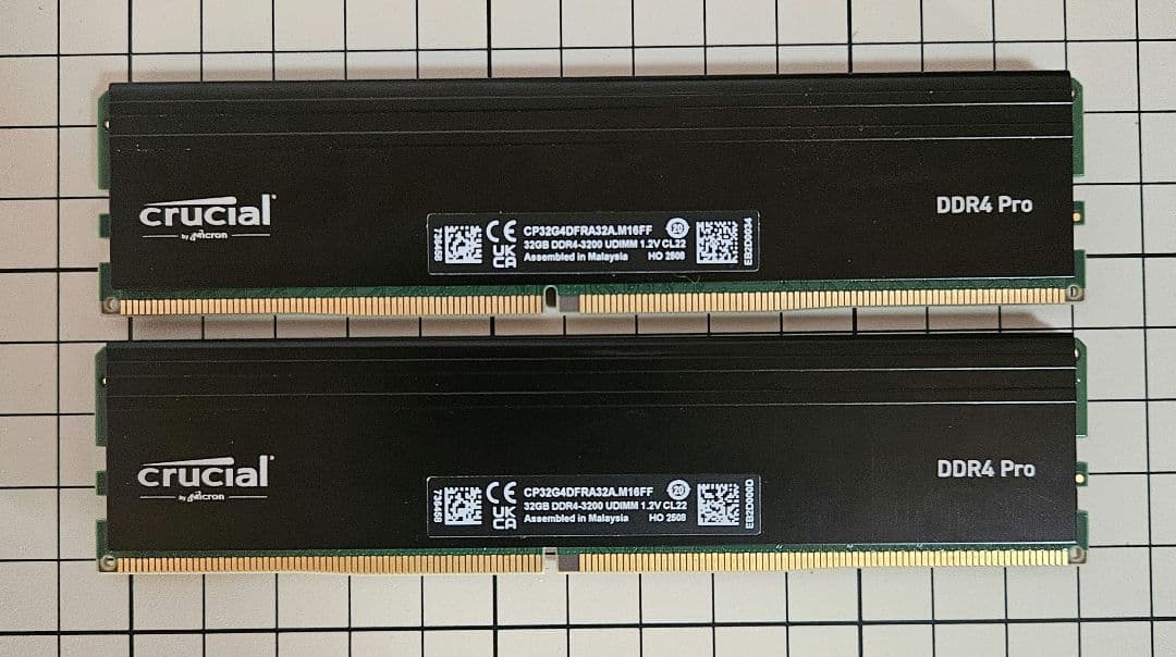 crucial DDR4 Pro 64GB(32GB×2)