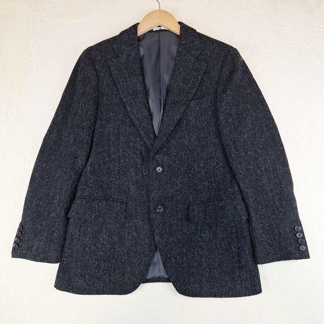 ハリスツイード　スーツセレクト　テーラードジャケット　ヘリンボーン　A4