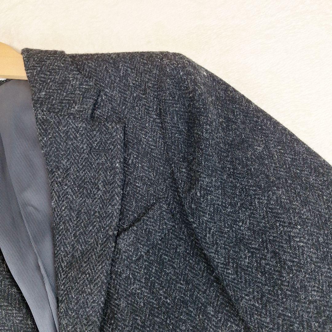 ハリスツイード　スーツセレクト　テーラードジャケット　ヘリンボーン　A4