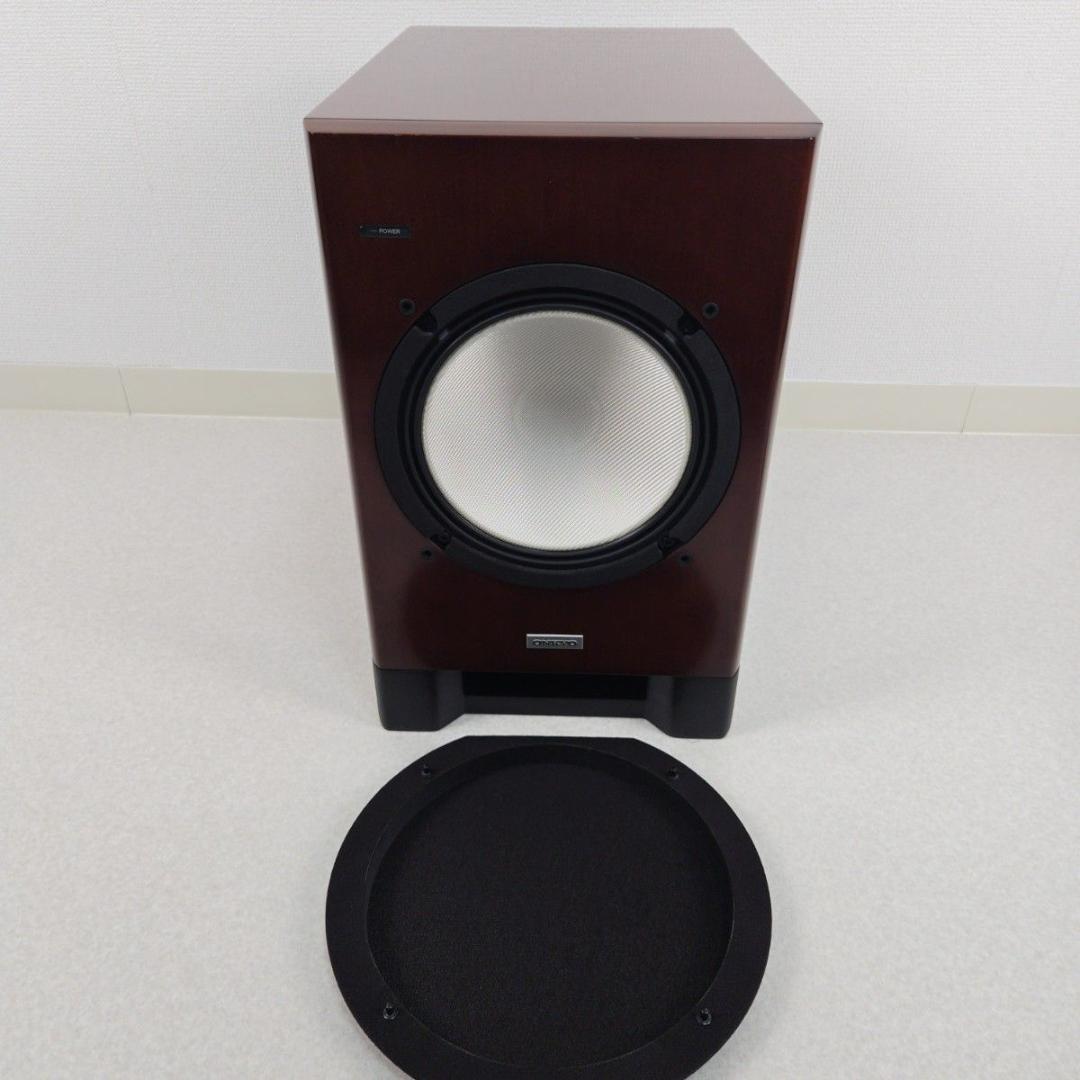 【美品】ONKYO SL-A250 サブウーファー 木目 オンキョー 重低音