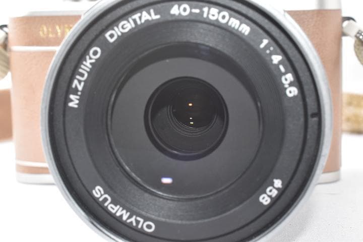 オリンパス OLYMPUS PEN E-PL9 ブラウン 望遠レンズ付き