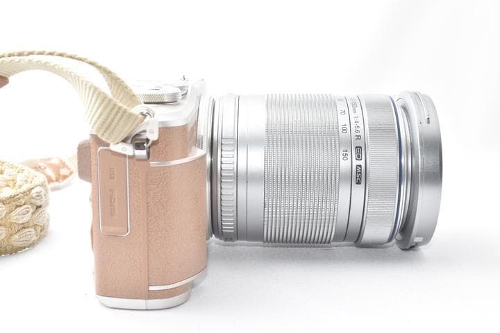 オリンパス OLYMPUS PEN E-PL9 ブラウン 望遠レンズ付き