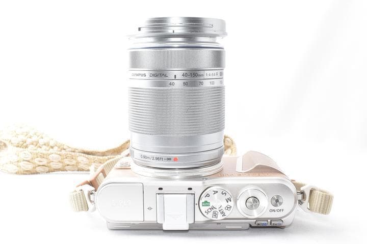 オリンパス OLYMPUS PEN E-PL9 ブラウン 望遠レンズ付き