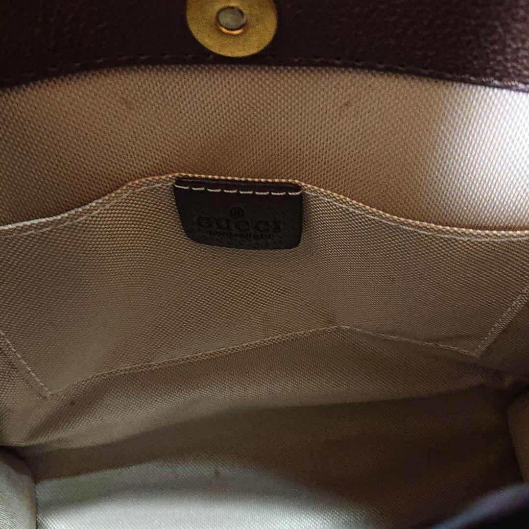 ノーブランド ノベルティー GGパターン ハンドバッグ バンブーハンドル