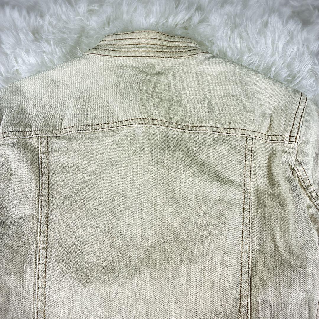 未使用級 バーバリーロンドン デニムジャケット ノバチェック ホワイト