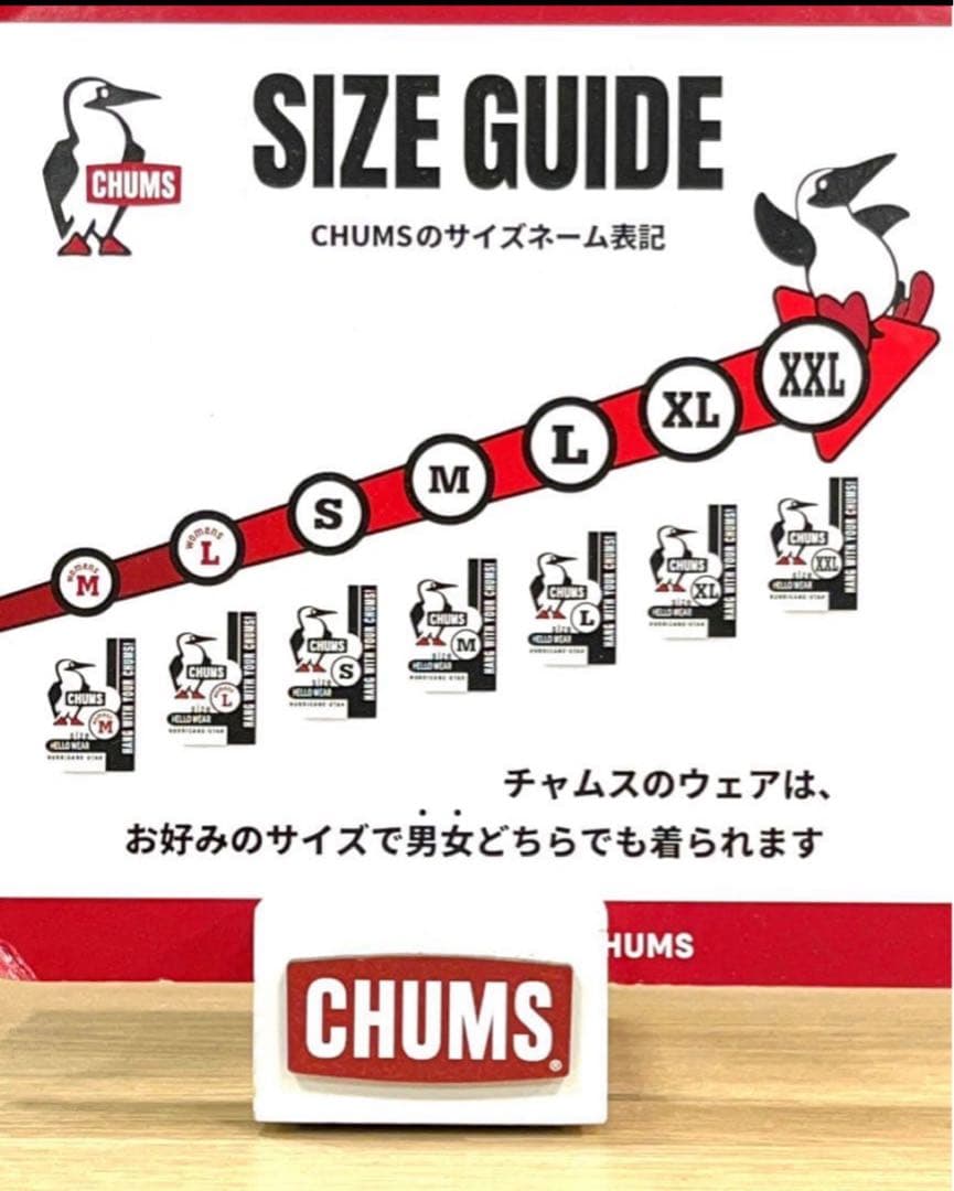 新品タグ付き【CHUMS 】S サイズ◇Booby Stitch フリースベスト