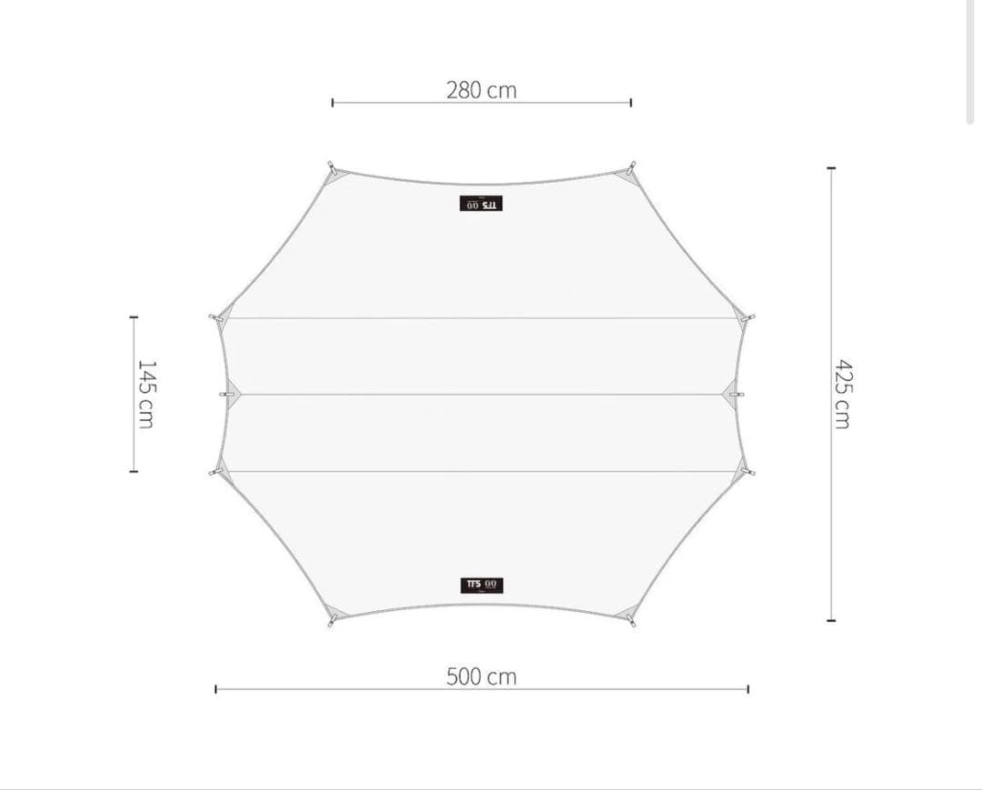 【新品未使用】Hillside tarp ブルーグレー