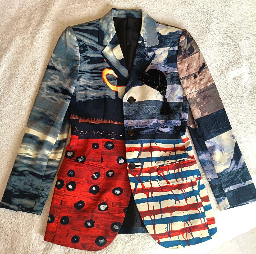 ジャンポール・ゴルチエ アートプリント テーラードジャケット