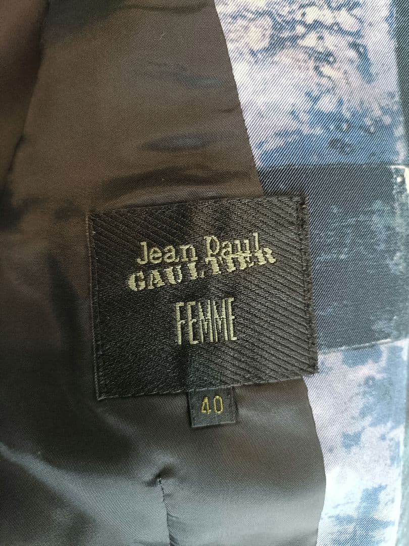 ジャンポール・ゴルチエ アートプリント テーラードジャケット