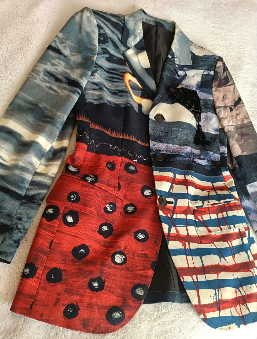 ジャンポール・ゴルチエ アートプリント テーラードジャケット