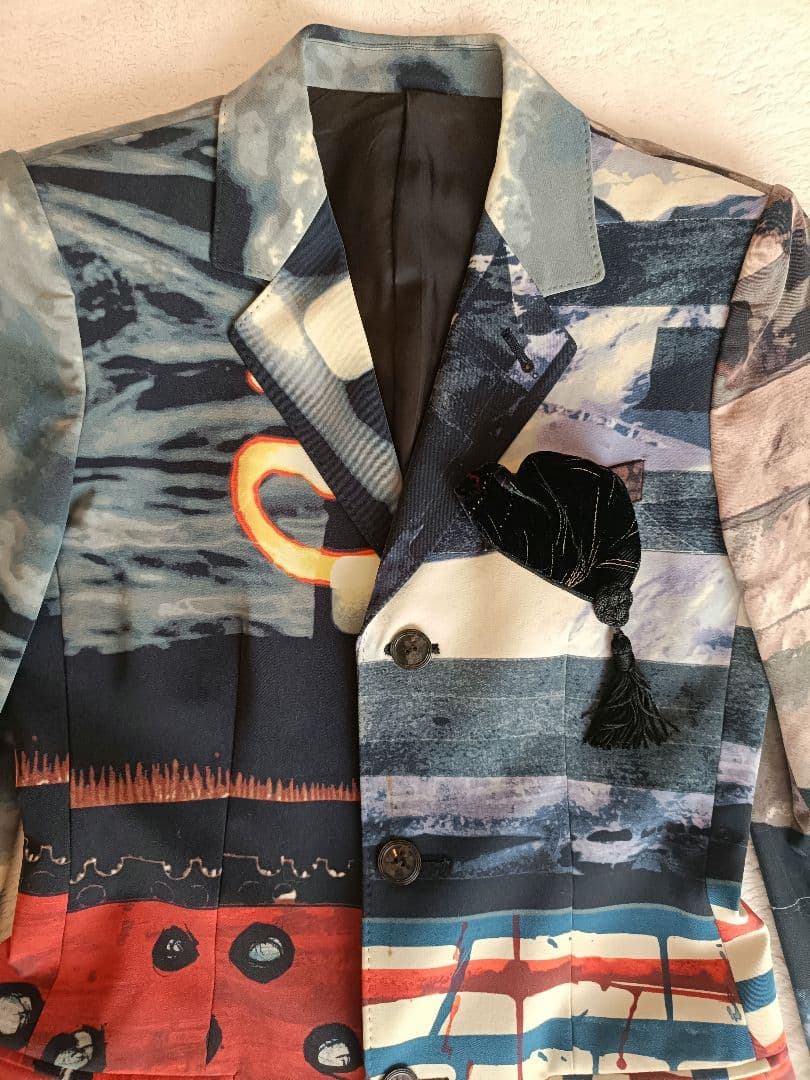 ジャンポール・ゴルチエ アートプリント テーラードジャケット