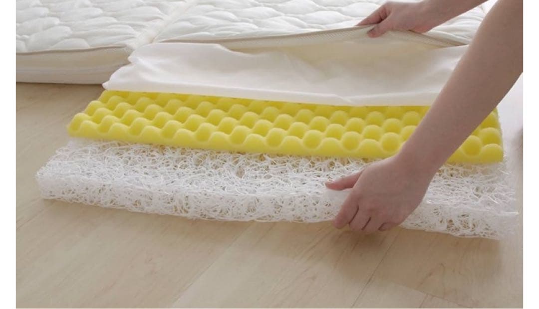 アイリスオーヤマ エアリーマットレス ハイブリッド 2層構造 三つ折り 高反発