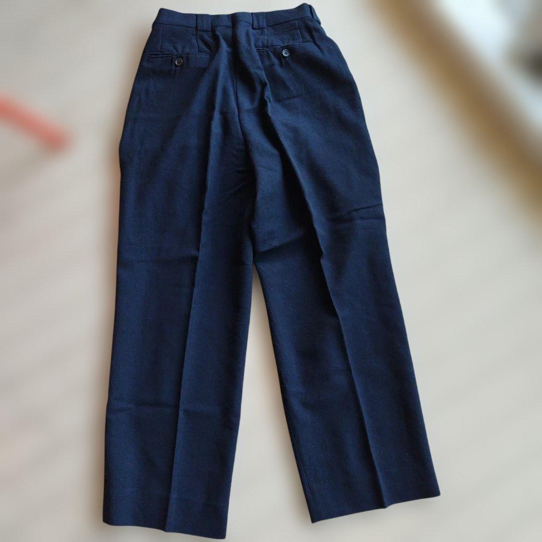 GIRGIO ARMANI ネイビー プリーツスラックス メンズ　M