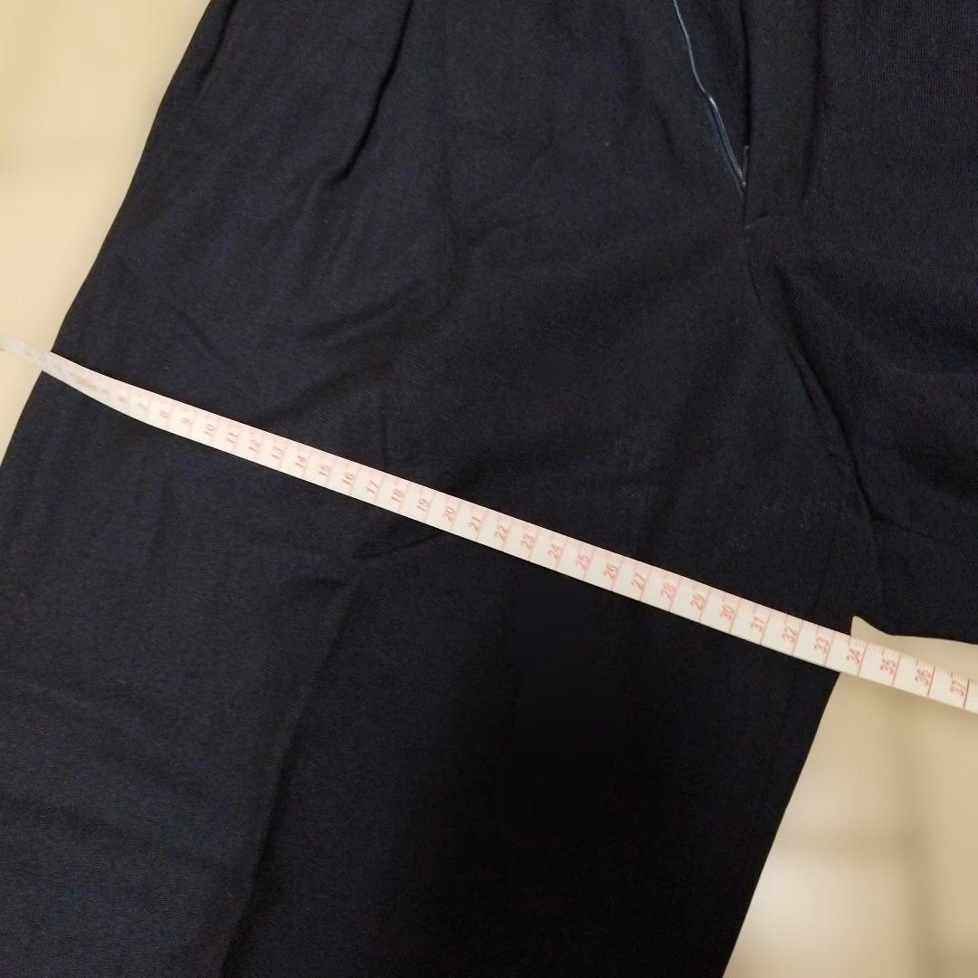 GIRGIO ARMANI ネイビー プリーツスラックス メンズ　M