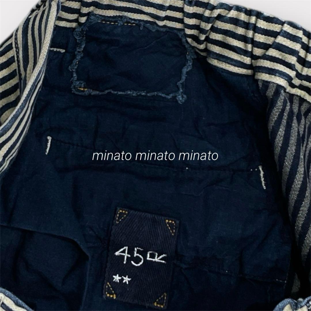 未使用 45R おこめサテンの908オンザビーチショートパンツ ヒッコリー濃 2